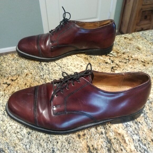 Cole Haan Memory Flex Comfort Burgundy Leather Lace Up Derby Dress Shoe Sz 9.5 - Picture 7 of 13